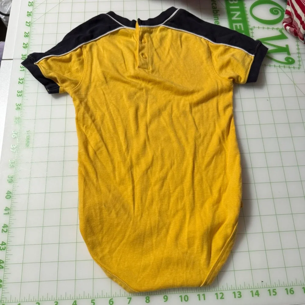 Vintage Y2K Gymboree boys ColorBlock onesie set cotton T Shirt 3T summer red